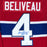 Jean Beliveau Autographed Montreal Canadiens Adidas Home Jersey - Pastime Sports & Games