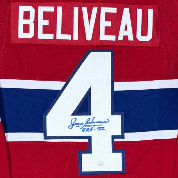 Jean Beliveau Autographed Montreal Canadiens Adidas Home Jersey - Pastime Sports & Games