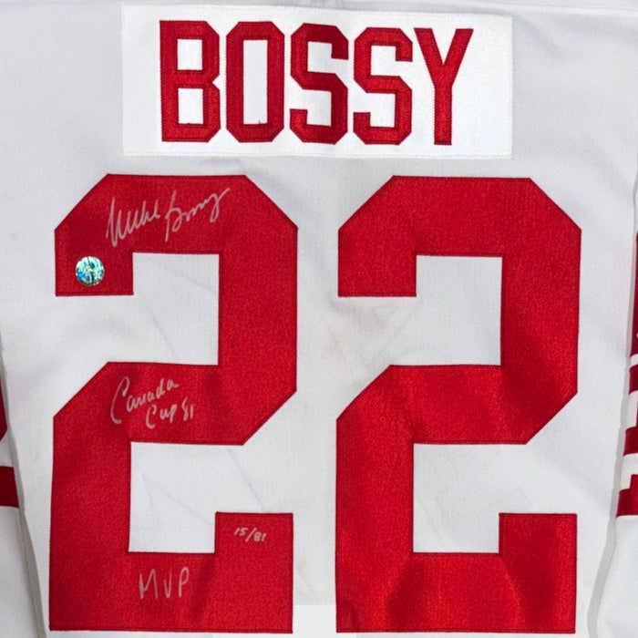 Mike Bossy Autographed Team Canada Vintage CCM Hockey Jersey - Pastime Sports & Games