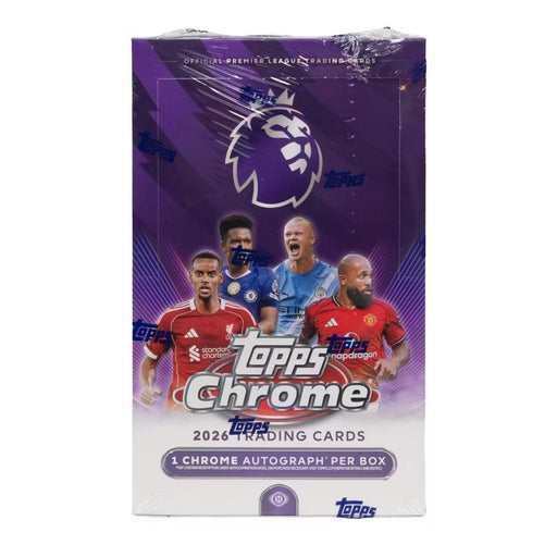 2026 Topps Chrome Premier League Soccer Hobby Box/Case - Pastime Sports & Games