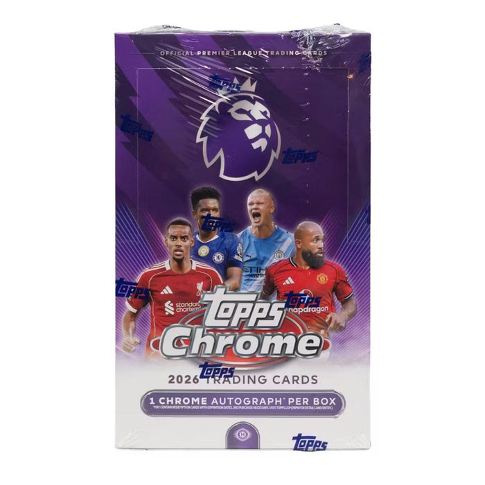 2026 Topps Chrome Premier League Soccer Hobby Box/Case - Pastime Sports & Games