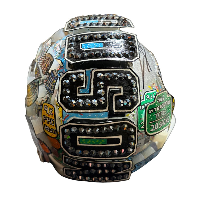 Charles Woodson Autographed Los Vegas Raiders Hand Painted Mini Helmet