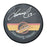 Markus Naslund Autographed Vancouver Canucks Puck (Printed Skate Autograph Puck) - Pastime Sports & Games