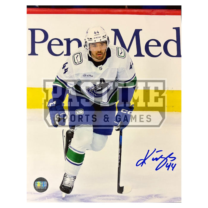 Kiefer Sherwood Autographed Vancouver Canucks Hockey Photo (Skating 2)