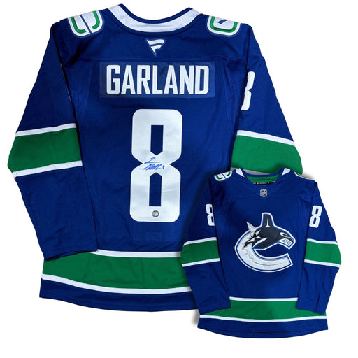 Conor Garland Autographed Vancouver Canucks Custom Stitched Fanatics Premier Jersey