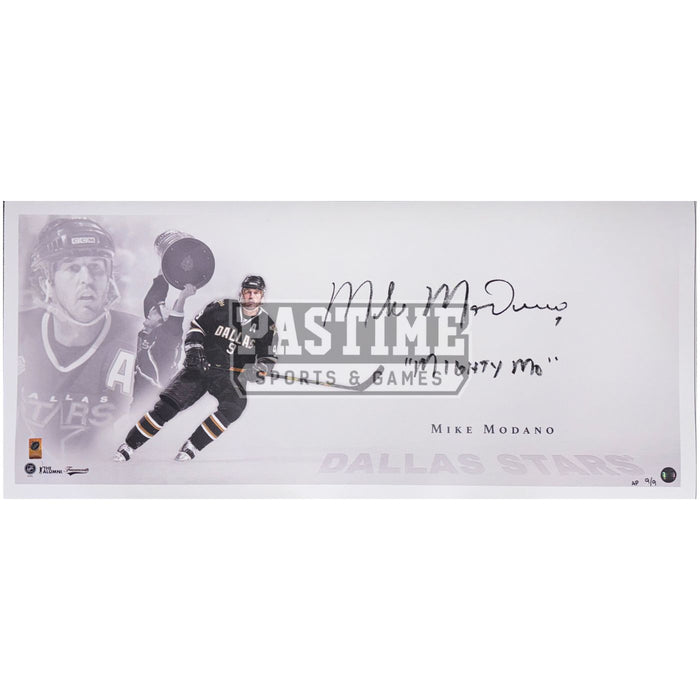 Mike Modano Autographed Dallas Stars Limited Edition Panoramic Print - Pastime Sports & Games