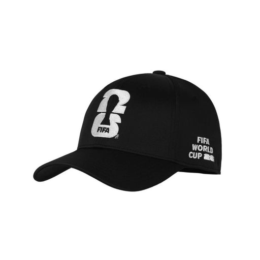 2026 FIFA World Cup Black Hat Structured Flex Cap - Pastime Sports & Games