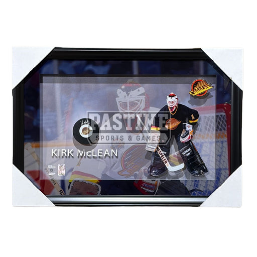 Kirk McLean Autographed Vancouver Canucks Framed Puck
