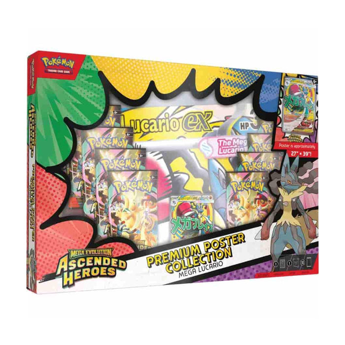 Pokemon Ascended Heroes Premium Poster Collection Box/Case - Pastime Sports & Games