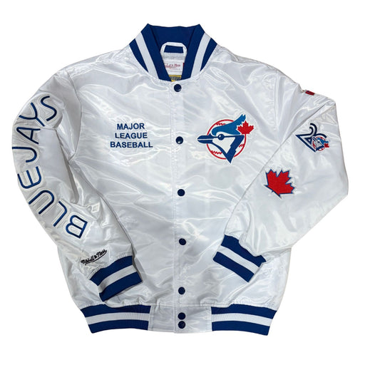 Toronto Blue Jays White Arctic Satin Jacket - Pastime Sports & Games