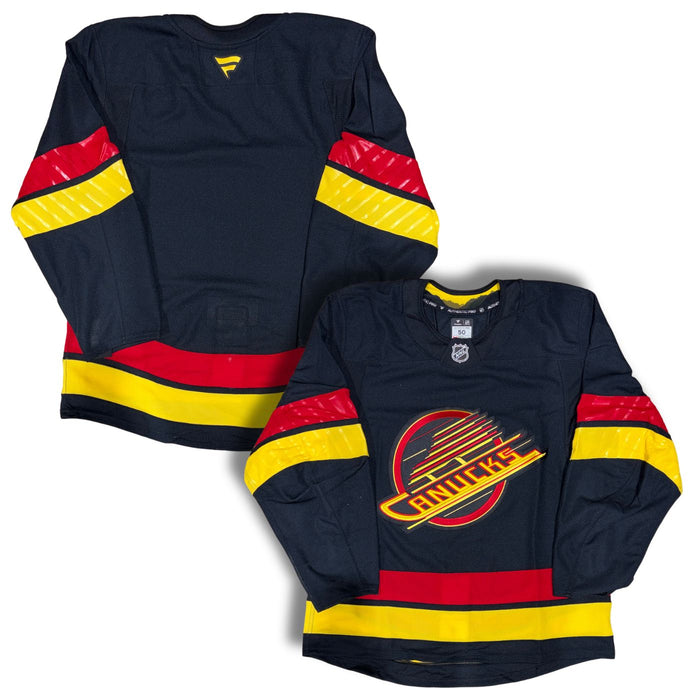 Blank Vancouver Canucks 2024 Black Alternate On Ice Game Hockey Jersey - Pastime Sports & Games