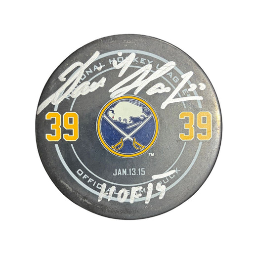 Dominik Hasek Autographed Buffalo Sabres Puck (Official Game Puck)