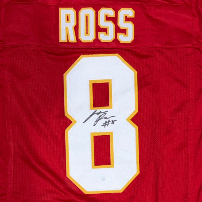 Justyn Ross Autographed Kansas City Custom Football Home Jersey