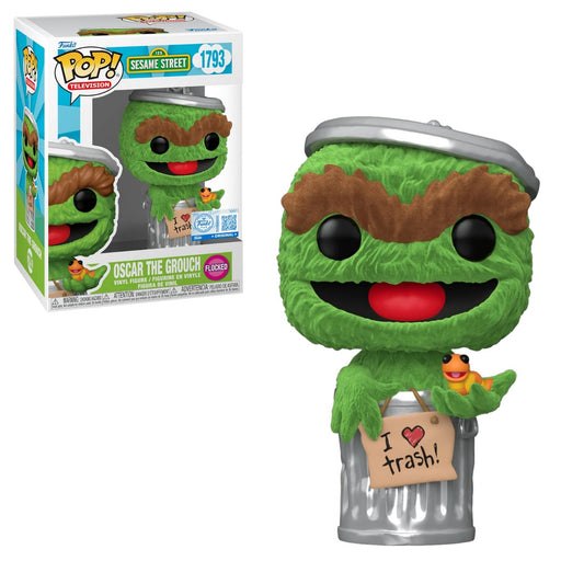 Funko Pop! Television Sesame Street Oscar The Grouch (Flocked) #1793