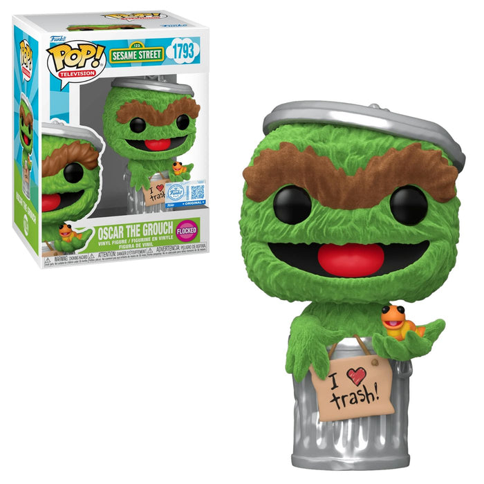 Funko Pop! Television Sesame Street Oscar The Grouch (Flocked) #1793
