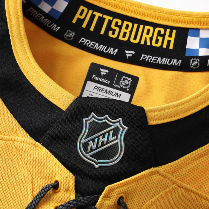 Sidney Crosby Pittsburgh Penguins 2025 Gold Alternate Premium Hockey Jersey