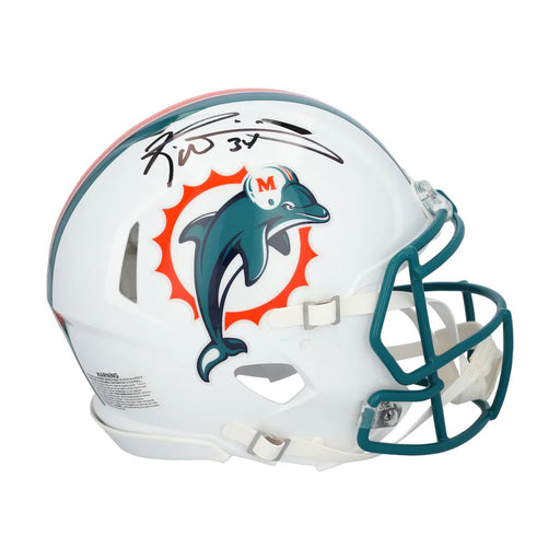 Ricky Williams Autographed Miami Dolphins White Mini Speed Helmet - Pastime Sports & Games