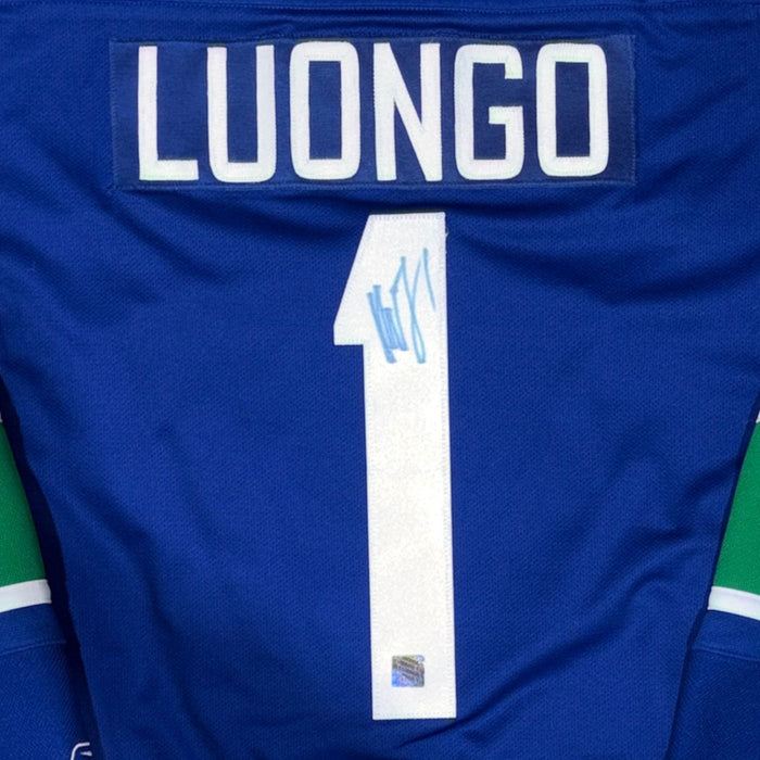 Roberto Luongo Autographed Vancouver Canucks Vintage Reebok Hockey Jersey - Pastime Sports & Games