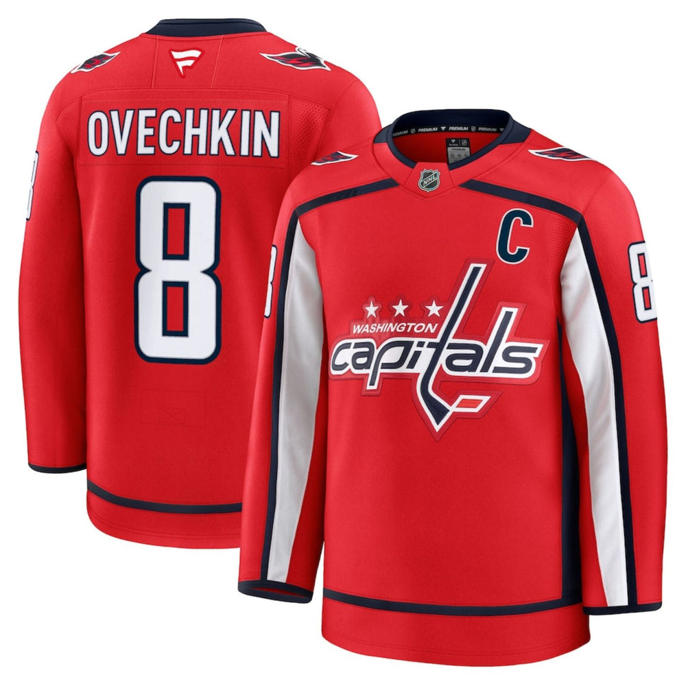 Alexander Ovechkin Washington Capitals 2024 Red Premium Hockey Jersey