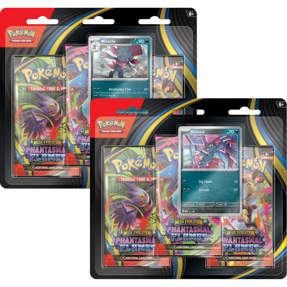 Pokemon Phantasmal Flames 3-Pack Blister Pack/Case PRE ORDER - Pastime Sports & Games