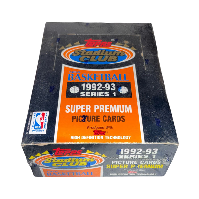 1992/93 Topps Stadium Club Series 1/One Basketball Hobby Box - Pastime Sports & Games