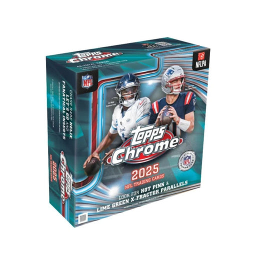 2025 Topps Chrome NFL Football Mega Box/Case - Pastime Sports & Games