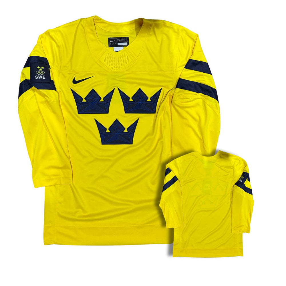 Blank Sweden 2026 Opti Yellow Winter Olympic Hockey Jersey