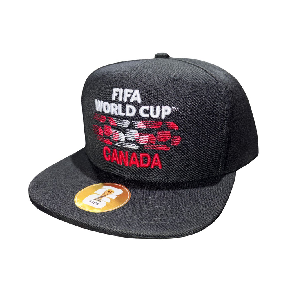 Team Canada 2026 FIFA World Cup Black Snap Back Cap - Pastime Sports & Games