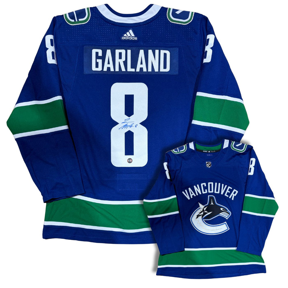 Conor Garland Autographed Vancouver Canucks Custom Stitched Adidas Jersey