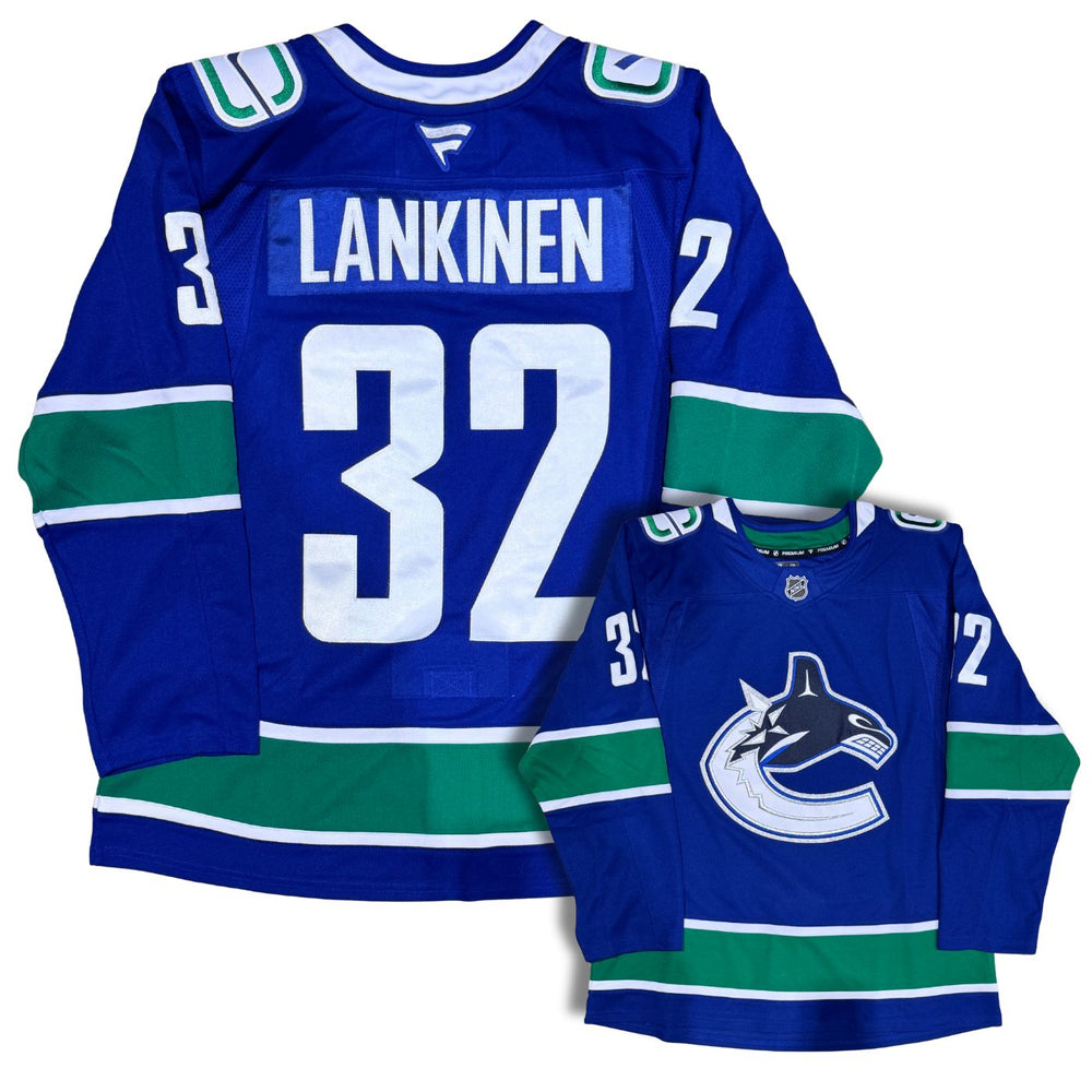 Vancouver Canucks Kevin Lankinen Fanatics Custom Stitched Blue Orca Jersey - Pastime Sports & Games