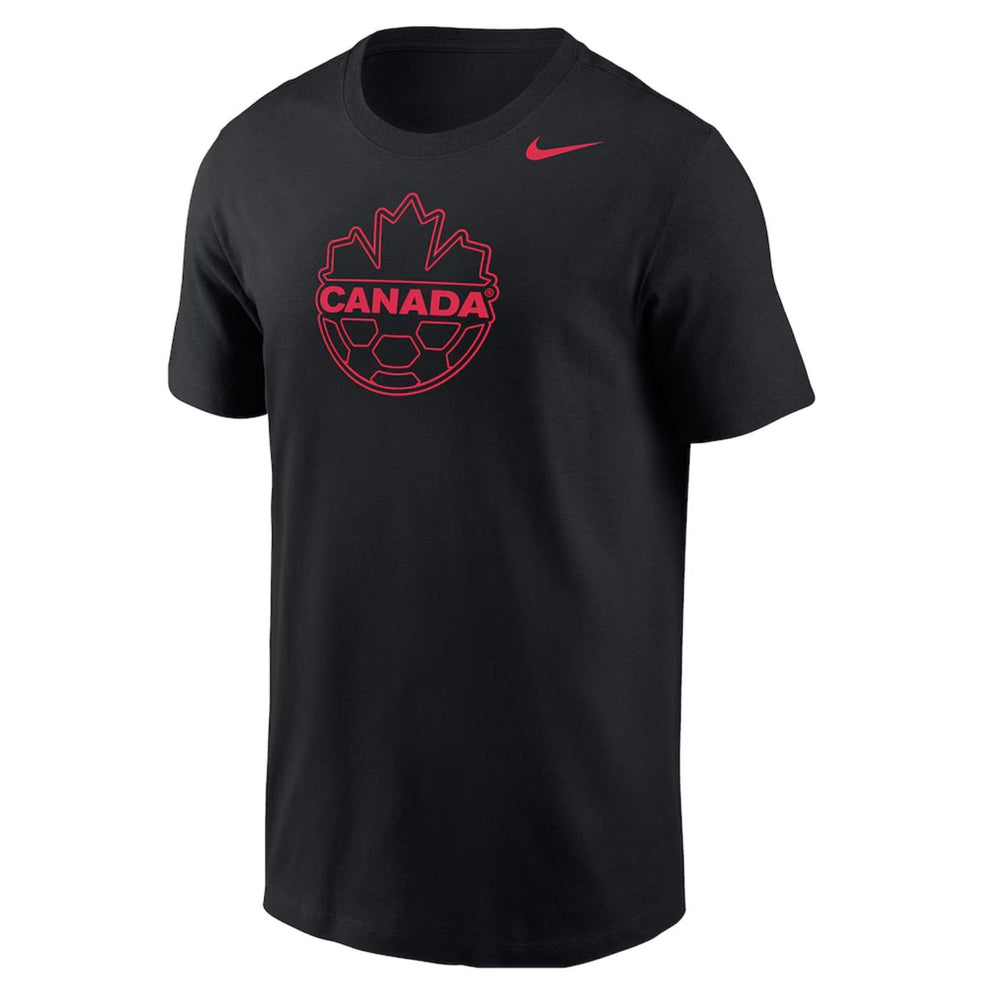 Canada Soccer Core Cotton Black T-Shirt - Pastime Sports & Games