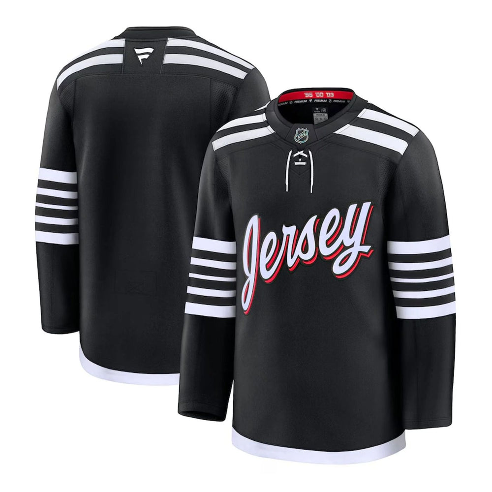 Blank New Jersey Devils 2024 Black Alternate Premium Hockey Jersey