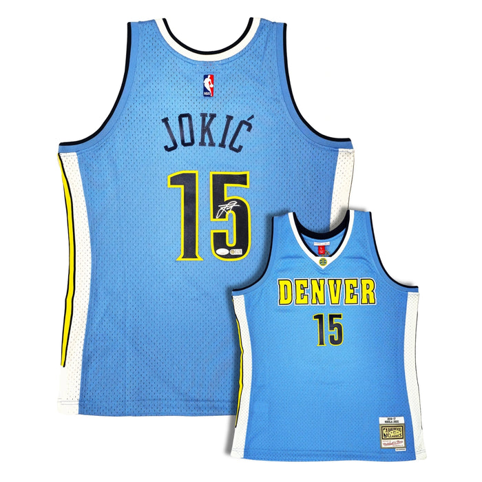 Nikola Jokić Autographed Denver Nuggets 2016-17 Blue Jersey
