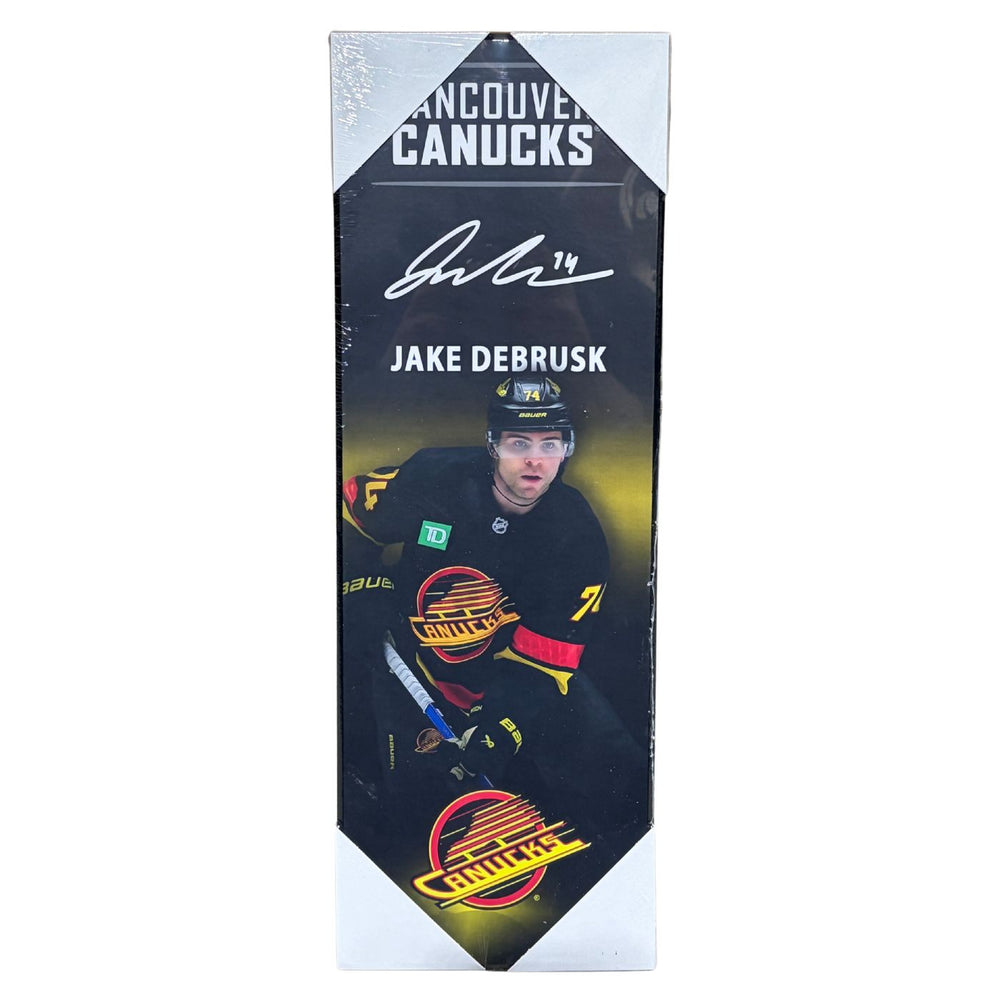 Jake Debrusk Vancouver Canucks 5x15 Player Plaque
