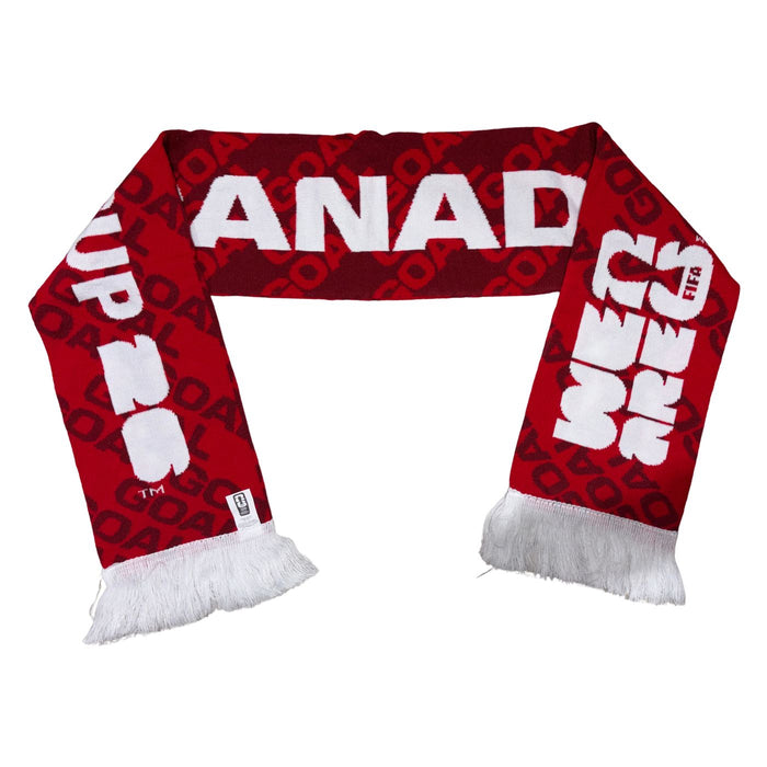 Team Canada 2026 FIFA World Cup Soccer Scarf Red - Pastime Sports & Games