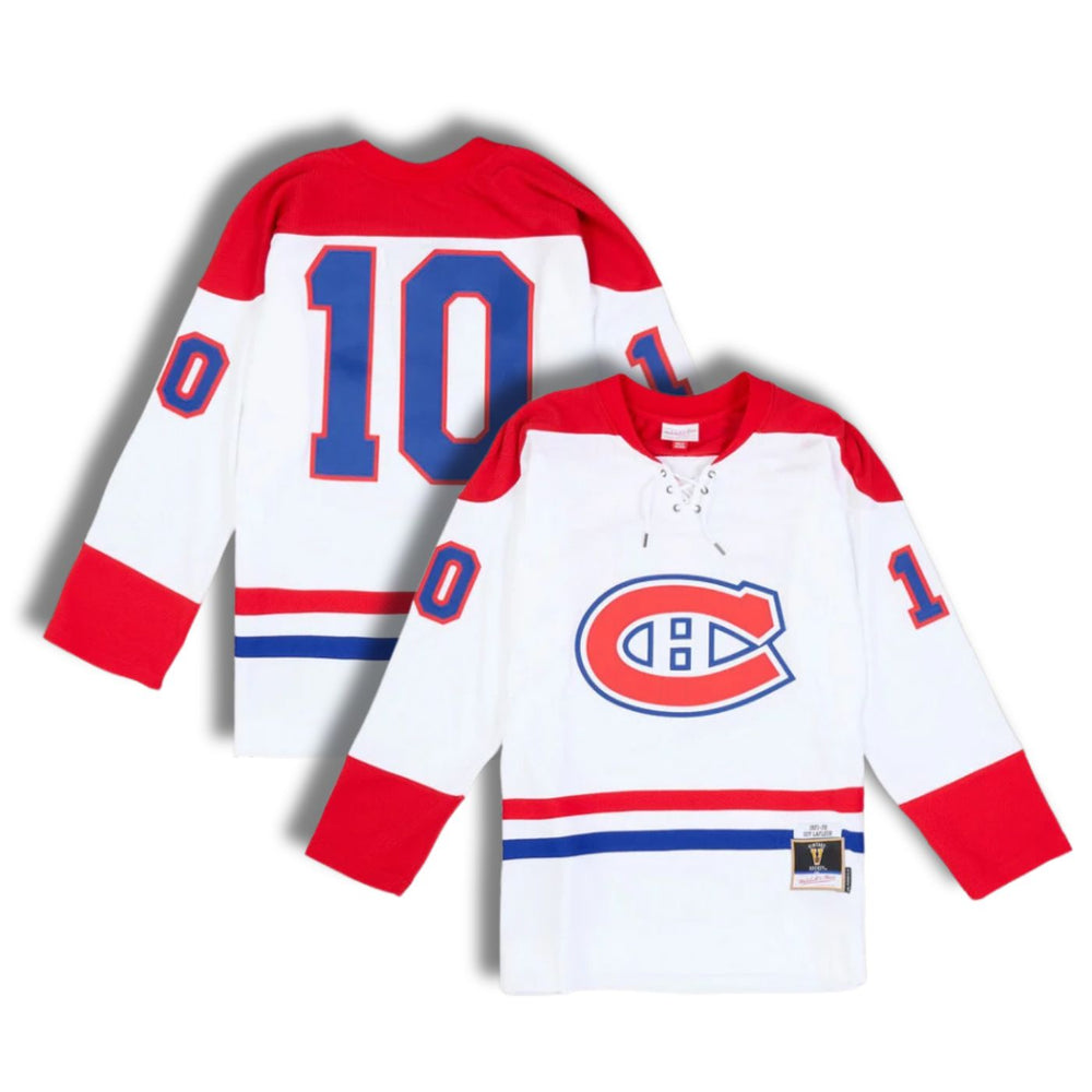 Guy Lafleur Montreal Canadiens 1971-72 White Away Hockey Jersey - Pastime Sports & Games