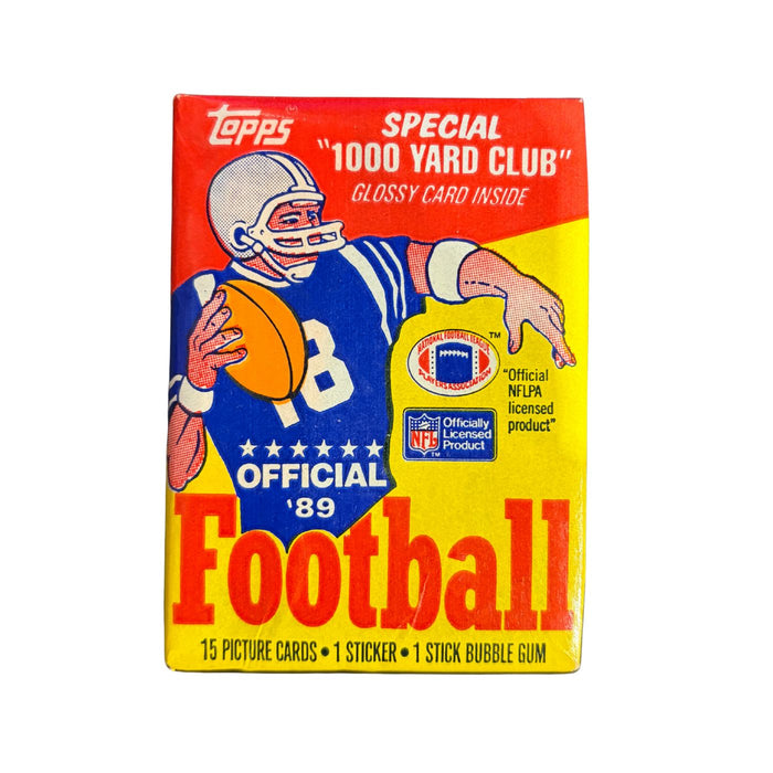 1989 Topps NFL Football Wax Box - Pastime Sports & Games