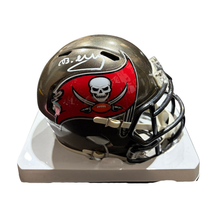 Bucky Irving Autographed Tampa Bay Buccaneers Speed Mini Helmet Fanatics COA