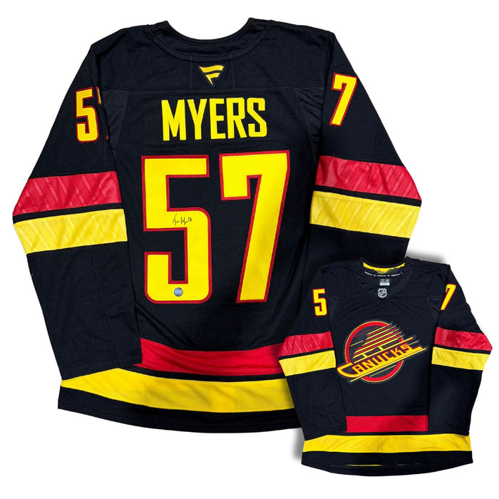 Tyler Myers Autographed Vancouver Canucks Skate Custom Stitched Fanatics Jersey