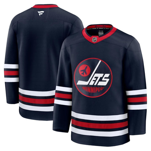 Blank Winnipeg Jets 2024 Navy Alternate Premium Hockey Jersey