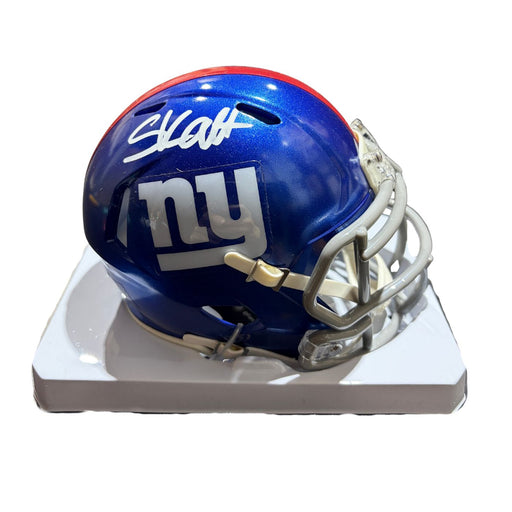 Cam Skattebo Autographed New York Giants Speed Mini Helmet