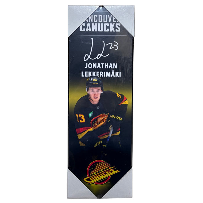Jonathan Lekkerimaki Vancouver Canucks 5x15 Player Plaque