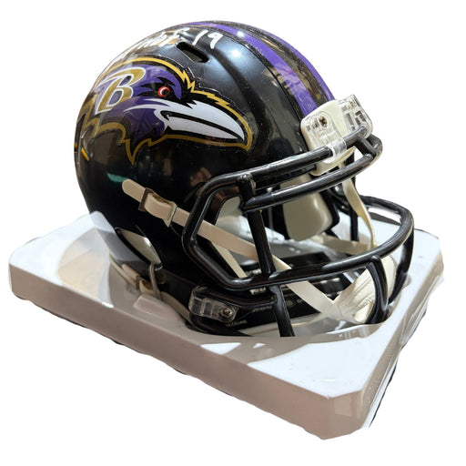 Ed Reed Autographed Baltimore Ravens Mini Helmet Fanatics