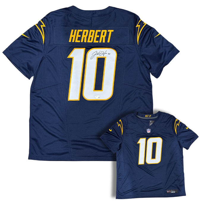 Justin Herbert Autographed Los Angeles Chargers Football Jersey