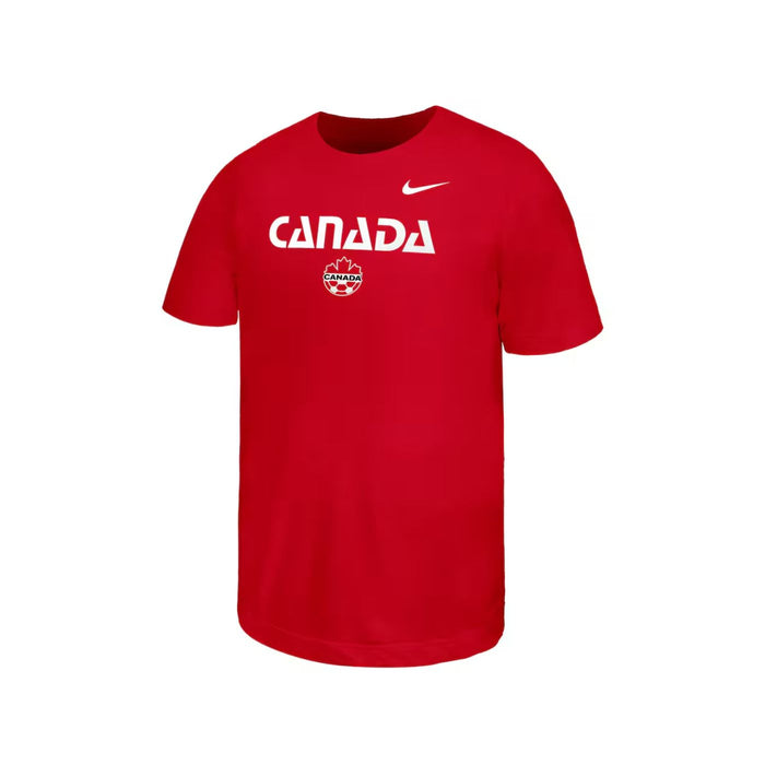 Canada Soccer Core Cotton Red Youth T-Shirt - Pastime Sports & Games