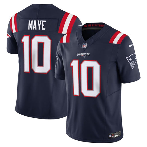 Drake Maye New England Patriots Navy Vapor F.U.S.E. Limited Football Jersey