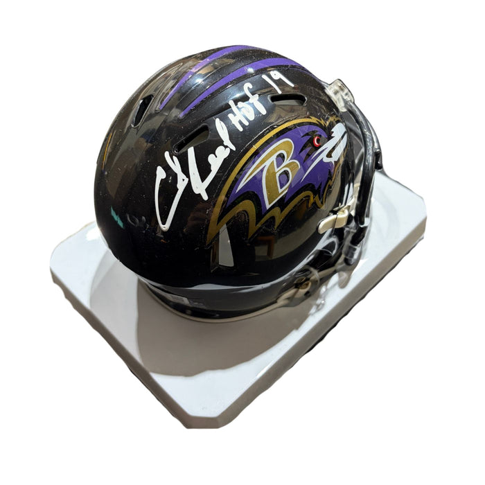Ed Reed Autographed Baltimore Ravens Mini Helmet Fanatics
