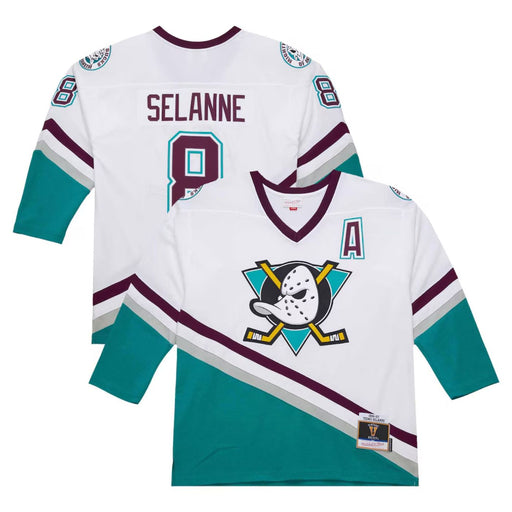 Teemu Selanne Anaheim Ducks 1996-97 White Away Hockey Jersey - Pastime Sports & Games