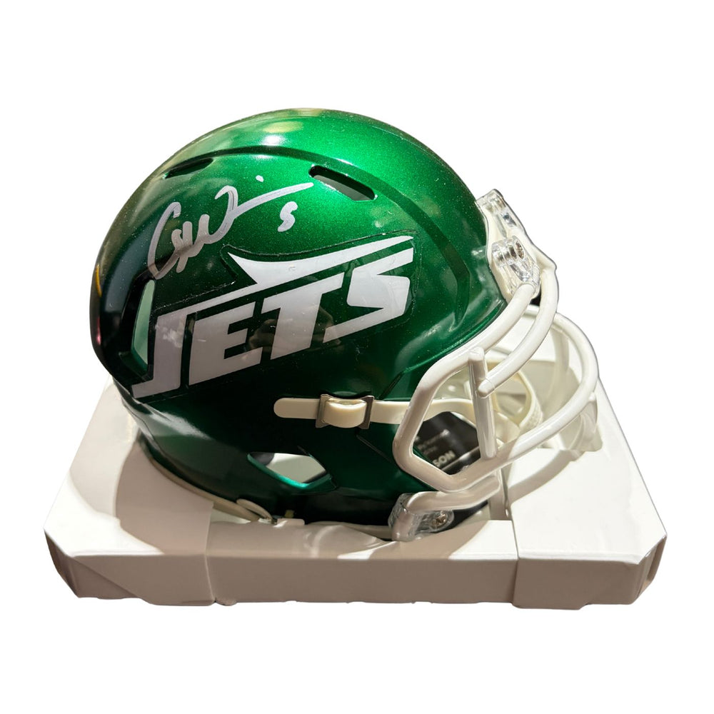 Garrett Wilson Autographed New York Jets 2024 Speed Mini Helmet