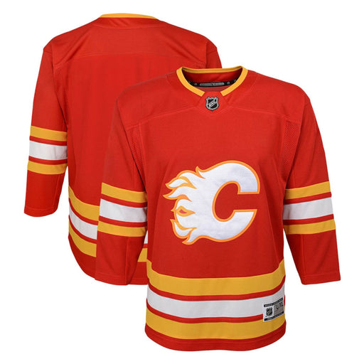 Calgary Flames Premier Home Youth Jersey - Pastime Sports & Games